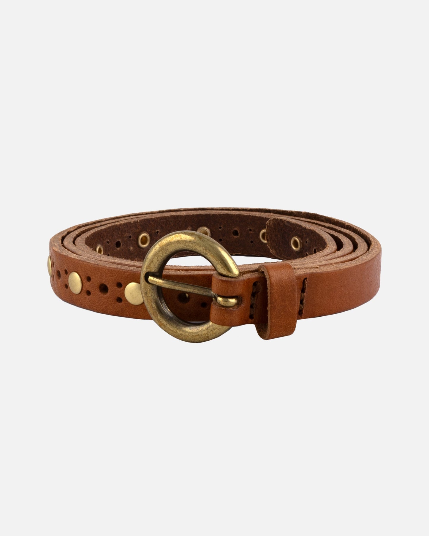 Chloe | Vintage Studded Skinny Belt