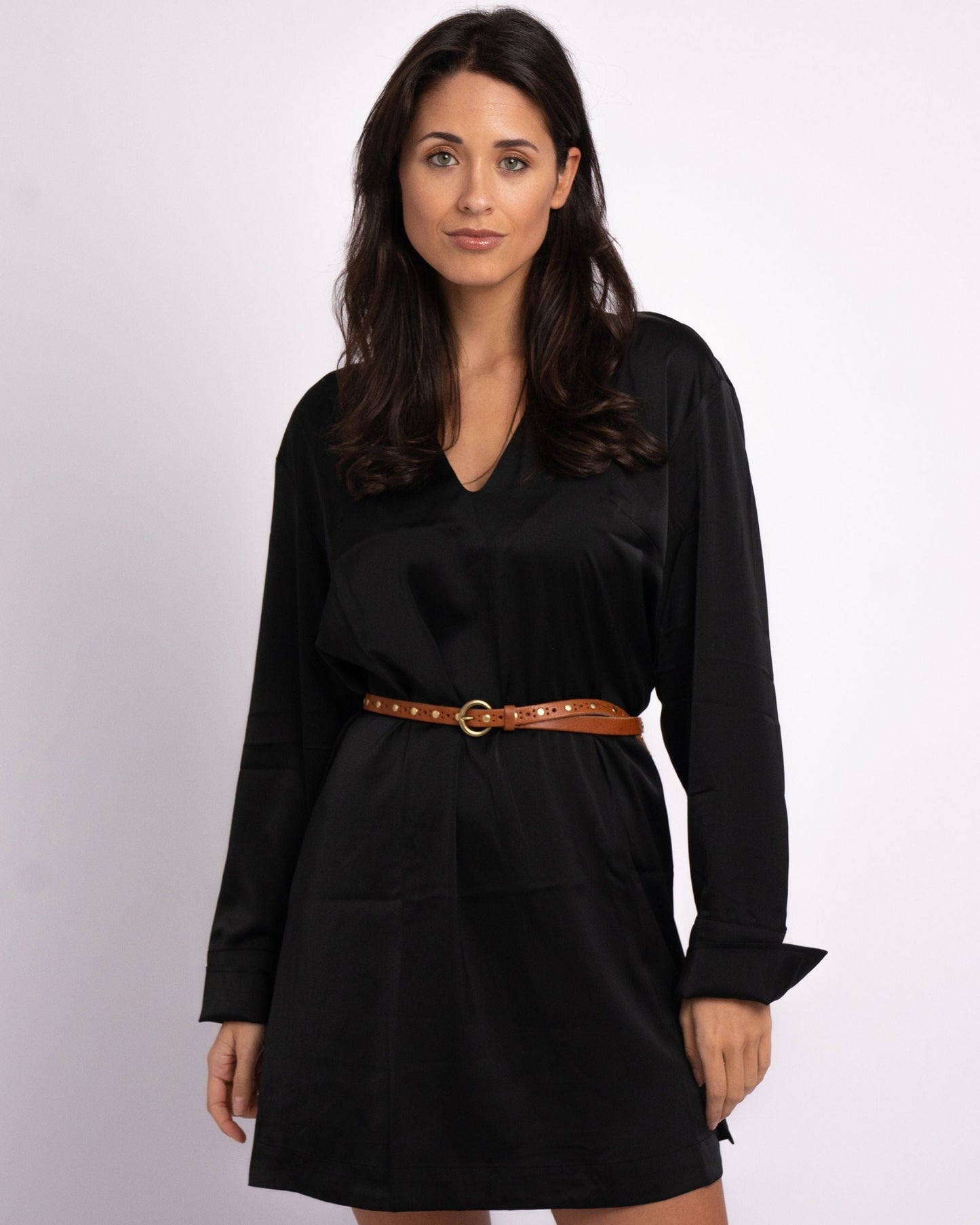 Chloe | Vintage Studded Skinny Belt