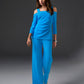 Beyond Travel High Rise Palazzo Pant Malibu Blue