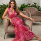 Summer Soiree All Over Sequin Sleeveless Maxi Dress Summer Soiree