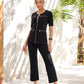 Beyond Travel Cropped Chic Coordinates Jet Black