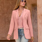 Beyond Travel Classic Boyfriend Blazer Bridal Rose
