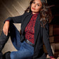 Beyond Travel Classic Boyfriend Blazer Jacket Jet Black