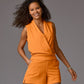 Beach Terry Surplice Short Set Bird of Paradise