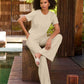 Beach Terry T-Shirt Sport Set Sandshell