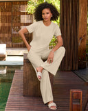 Beach Terry T-Shirt Sport Set Sandshell