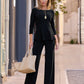Beyond Travel High Rise Palazzo Pant Jet Black