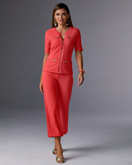 Beyond Travel Cropped Chic Coordinates Cayenne