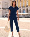 Beyond Travel Crop Pant Maritime Navy