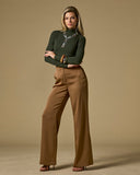 Wide Leg Satin Pant Copper