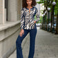 Beyond Travel Cape Town Zebra Print Coordinates Maritime Navy/Camel