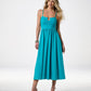 Susana Monaco x Boston Proper Fit and Flare Midi Dress St Tropez