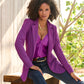 Beyond Travel Classic Boyfriend Blazer Purple Magic