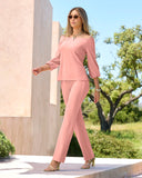 Beyond Travel High Rise Pant Bridal Rose