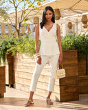 Beyond Travel Crop Pant Ivory Coast
