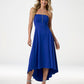 Susana Monaco x Boston Proper Strapless High Low Dress Glacier