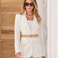 Beyond Travel Classic Boyfriend Blazer Ivory Coast