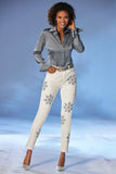 Snowflake Jean Winter White