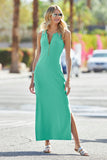 B Travel Zipper Maxi Dress Pool Blue