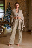 Allover Sequin Palazzo Pant Champagne