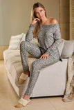 So Soft Animal Knit Lounge Pant Multi