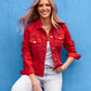 The Essential Denim Jacket Racing Red