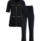 Beyond Travel Cropped Chic Coordinates 2BM93 Jet Black