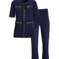 Beyond Travel Cropped Chic Coordinates 2BM93 Maritime Navy