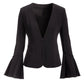 Beyond Travel Flare Sleeve Jacket Jet Black