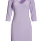 Beyond Travel Classic V Neck Dress Pastel Lilac