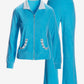Beach Terry Pearl Jacket and Pant Set Splash Blue