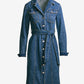 Tie Waist Denim Dress Medium Wash
