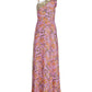Status Chain One Shoulder Dress Pink