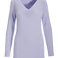 V Neck Cozy Sweater Lavender Bloom