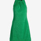 Beach Terry High Neck Dress Bright Green