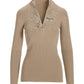 Snowflake Zip Sweater Cornstalk