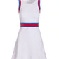 Striped Sport Dress White
