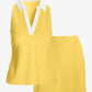 Beach Terry Colored Top and Skort Set Lemon Drop