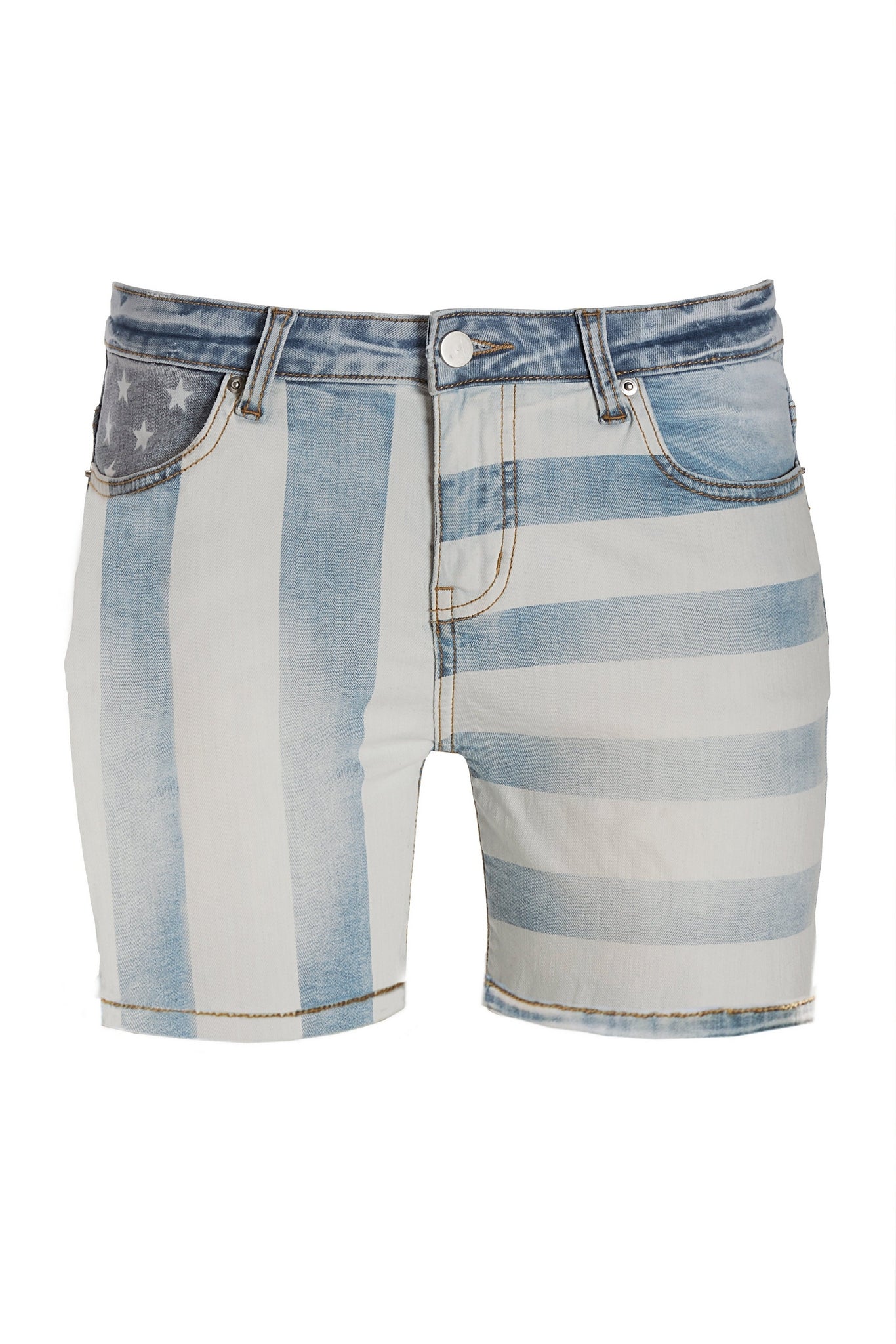 Stars And Stripes Denim Short Light Wash