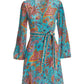 Beach Paisley Embellished Printed Wrap Dress Multi