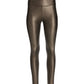 Aspen Faux Leather Pull On Legging Metallic Pewter