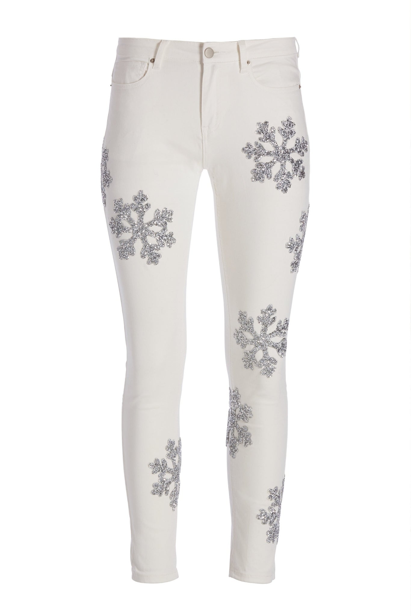 Snowflake Jean Winter White