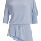 So Soft Asymmetrical Slouchy Tunic Denim