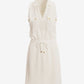 Beyond Travel Chic Drawstring Utility Dress Ivory Coast