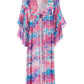 Watercolor Garden Print Shimmer Duster Multi
