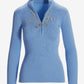 Snowflake Zip Sweater Clear Blue Sky