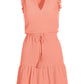 Tiered Sleeveless Short Gauze Dress Pink