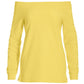 Wide Neck Pullover Sweatshirt Sunshine