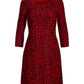 Beyond Travel Animal Swing Dress Jet Black/French Kiss
