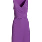 Beyond Travel Cross Front Dress Bright Violet